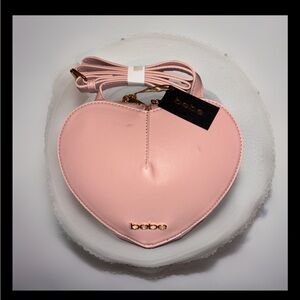 Bebe Soft Pink Heart Mini Bag